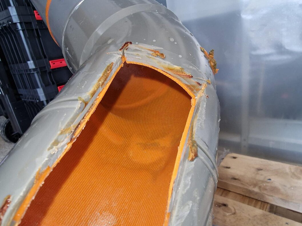 Scarico interno collegato a sanitari domestici